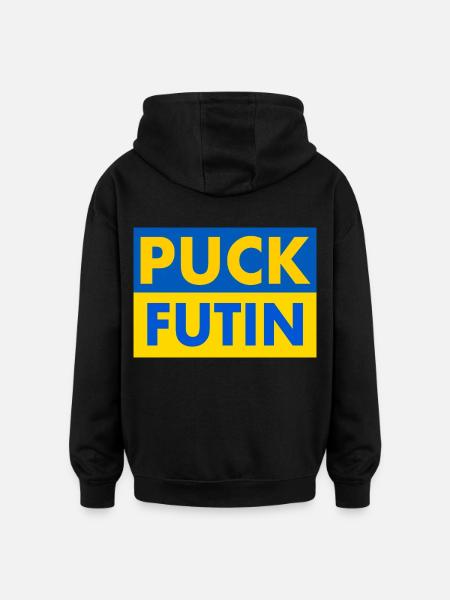 Puck futin - Oversized Unisex Hoodie - black