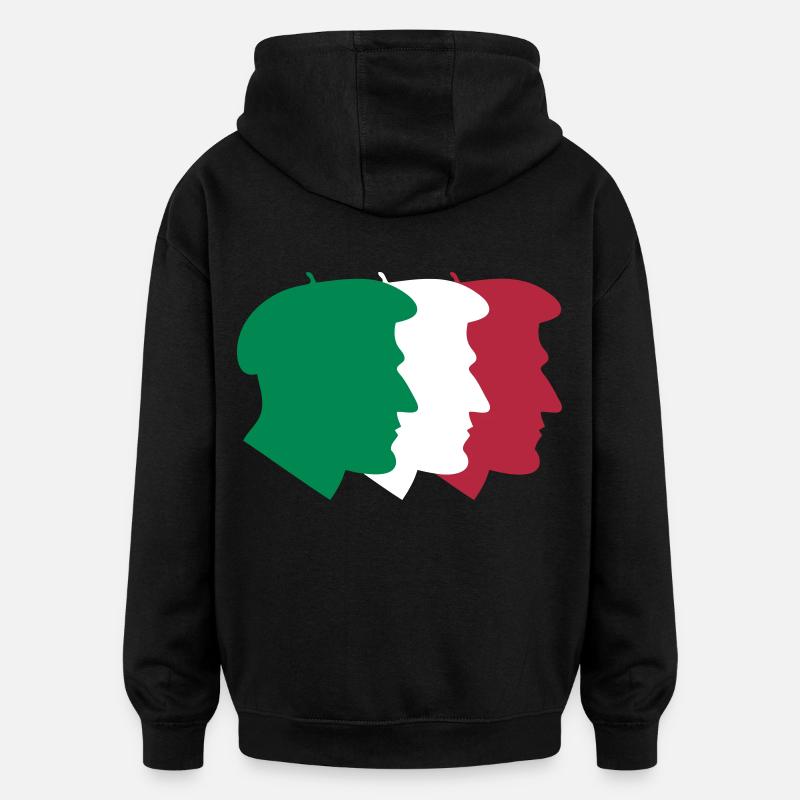 basque people - Sweat à capuche oversize unisexe - noir