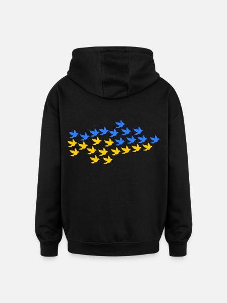 Ukraine - Oversized Unisex Hoodie - black