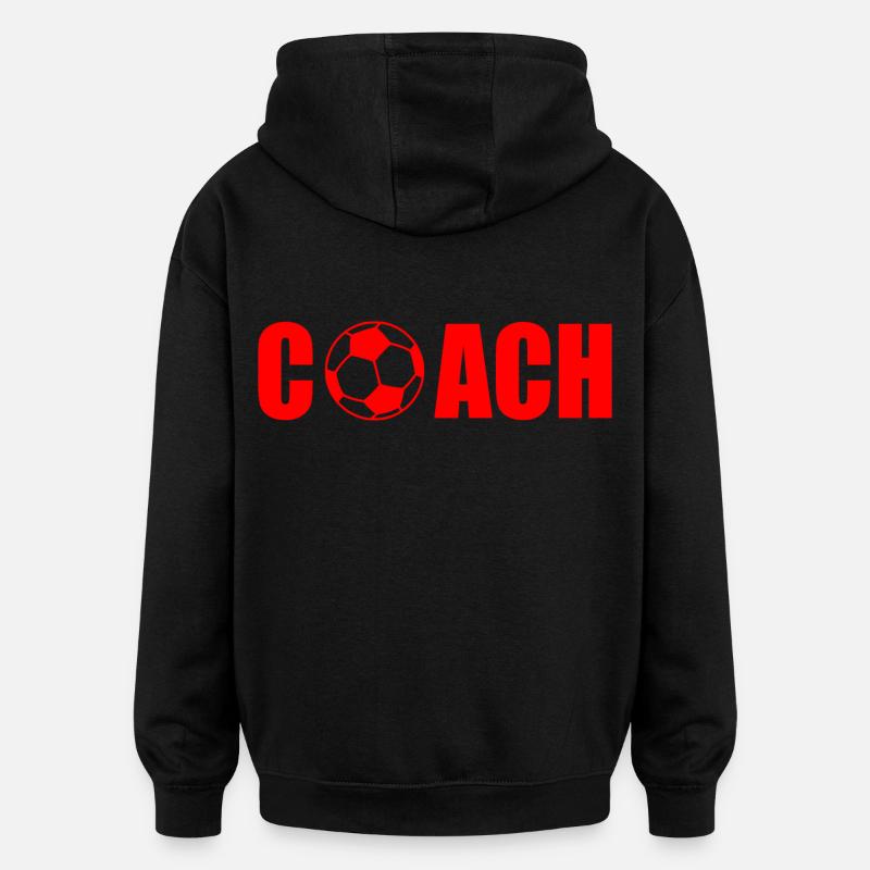 Coach - Sweat à capuche oversize unisexe - noir