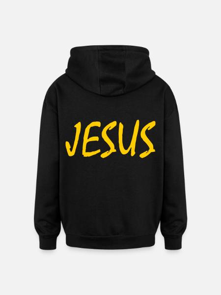 Jesus - Oversized Unisex Hoodie - black