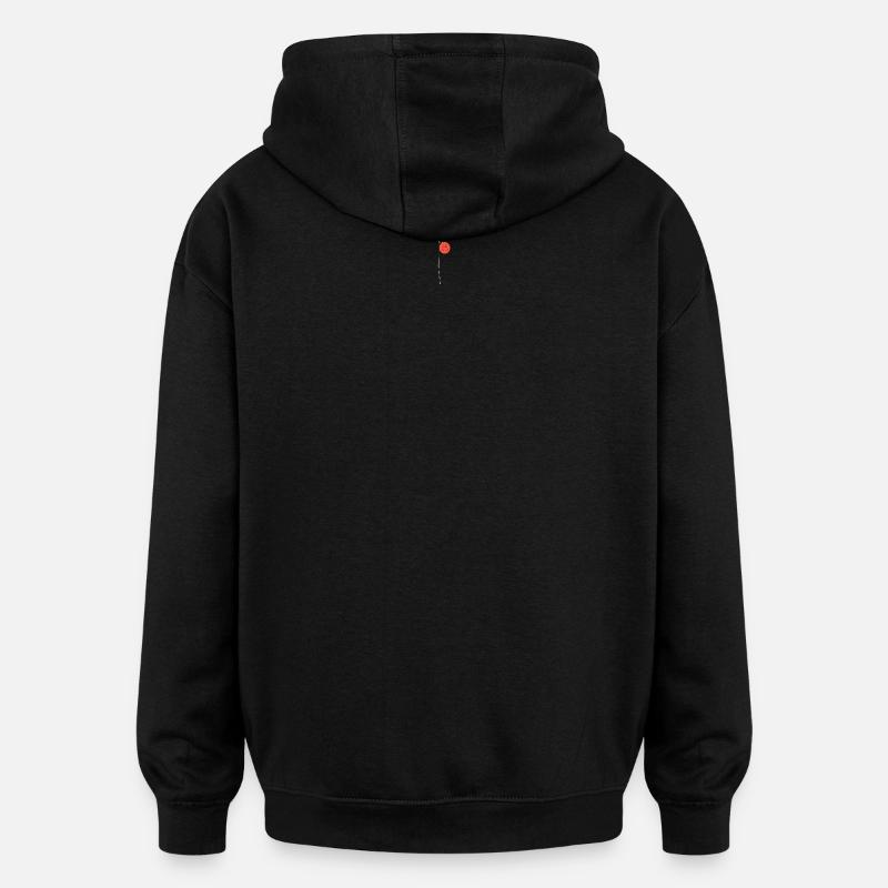 Fröhlicher Ballon Smile - Oversized Unisex Hoodie - Schwarz