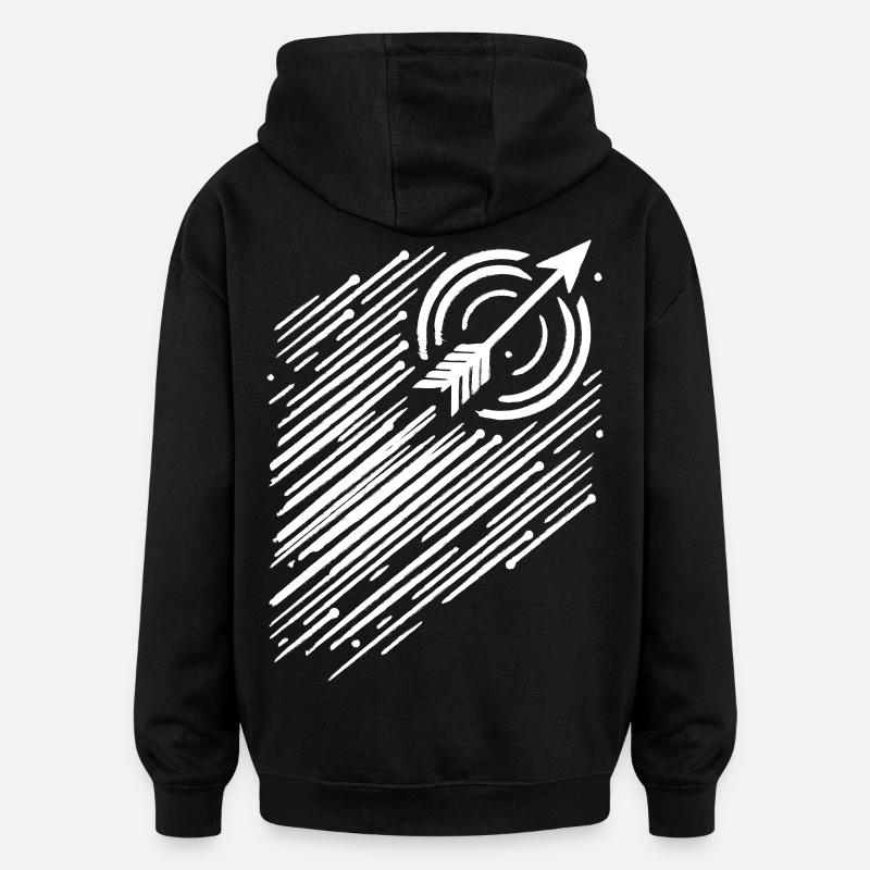 Archery Archer BSV Archery Bow - Oversized Unisex Hoodie - black