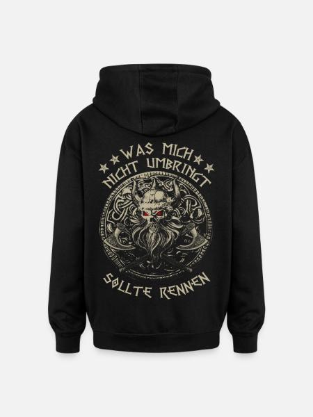 Renne! - Oversized Unisex Hoodie - Schwarz