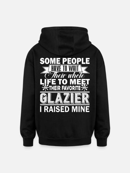 Glazier Proud Glazier Parent - Oversized Unisex Hoodie - black