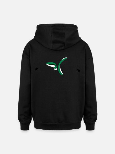 Paragliding Synchro Spiral - Oversized Unisex Hoodie - black