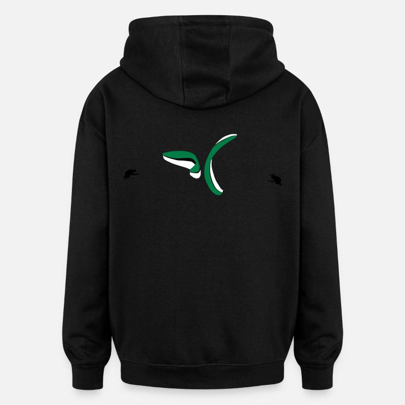 Gleitschirm Synchro Spirale - Oversized Unisex Hoodie - Schwarz