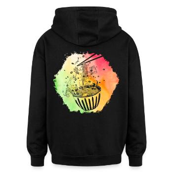 Ramen - Oversized Unisex Hoodie - black - Back - Noah (186cm)