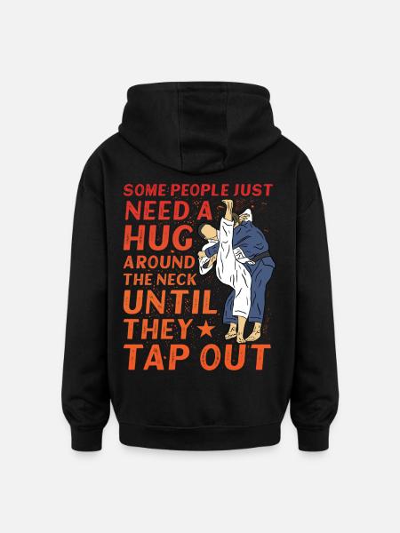 Brazilian Jiu-Jitsu BJJ - Oversized Unisex Hoodie - black