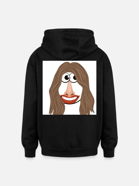 Cool woman - Oversized Unisex Hoodie - black