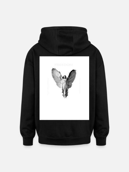 Freedom - Oversized Unisex Hoodie - black