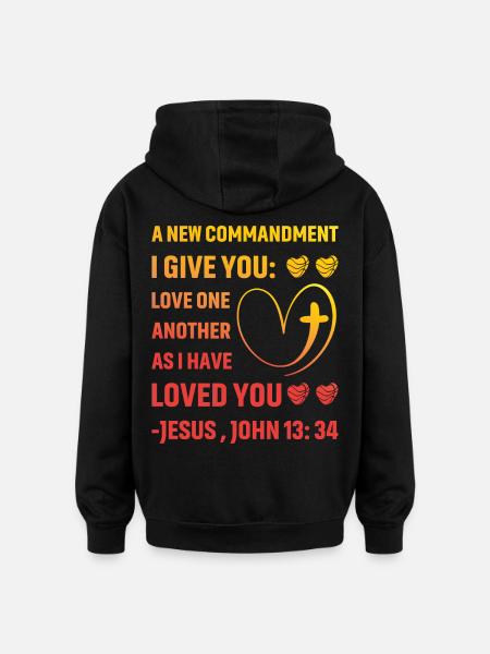 Christianity Quote - Oversized Unisex Hoodie - black
