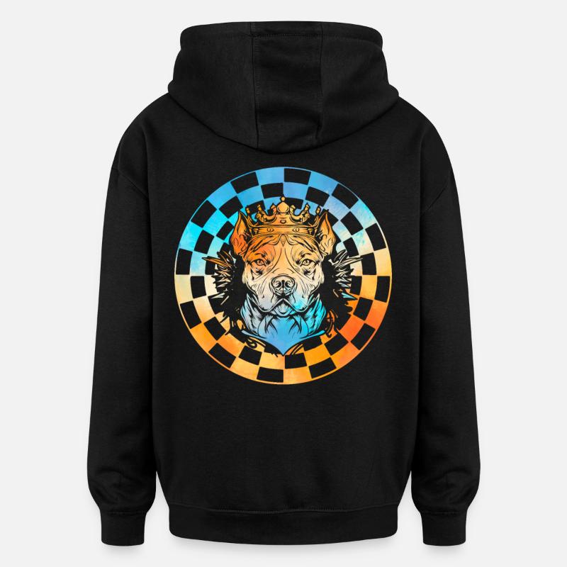 Pitbull - Oversized Unisex Hoodie - black