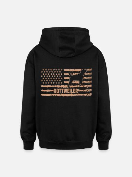 Rottweiler USA - Oversized Unisex Hoodie - black