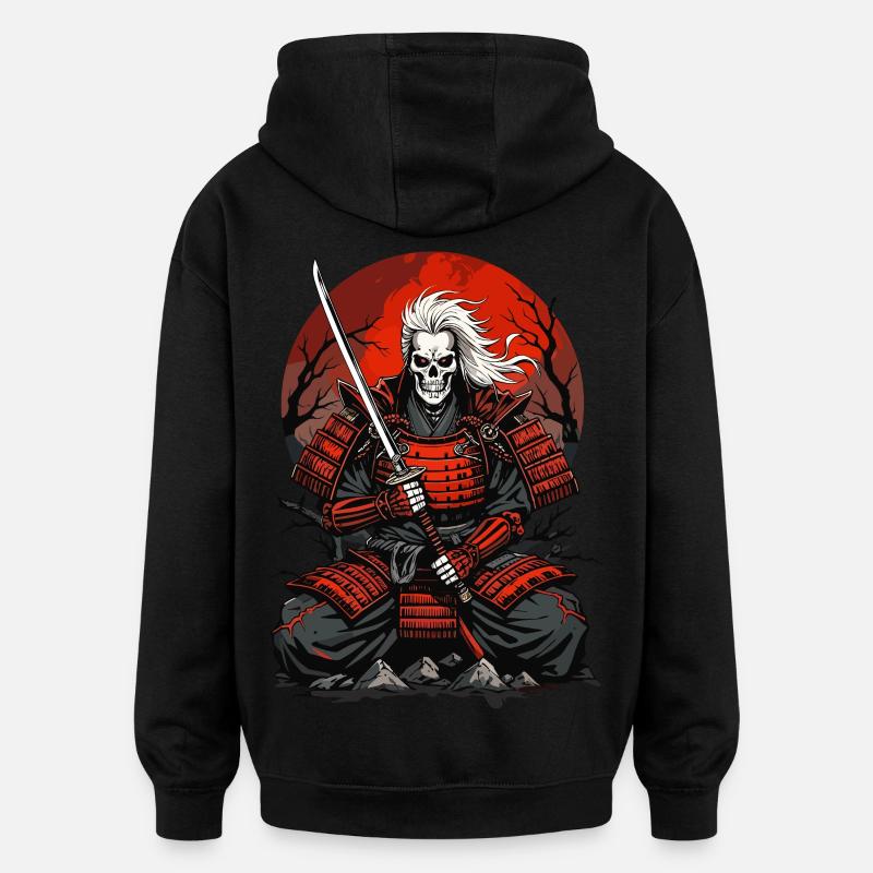 Uralte Samurai - Oversized Unisex Hoodie - Schwarz