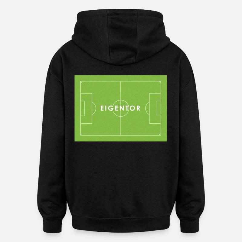 EIGENTOR Fußball Statement - Oversized Unisex Hoodie - Schwarz