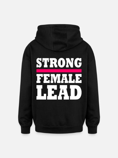 Strong female lead - Oversized Unisex Hoodie - black