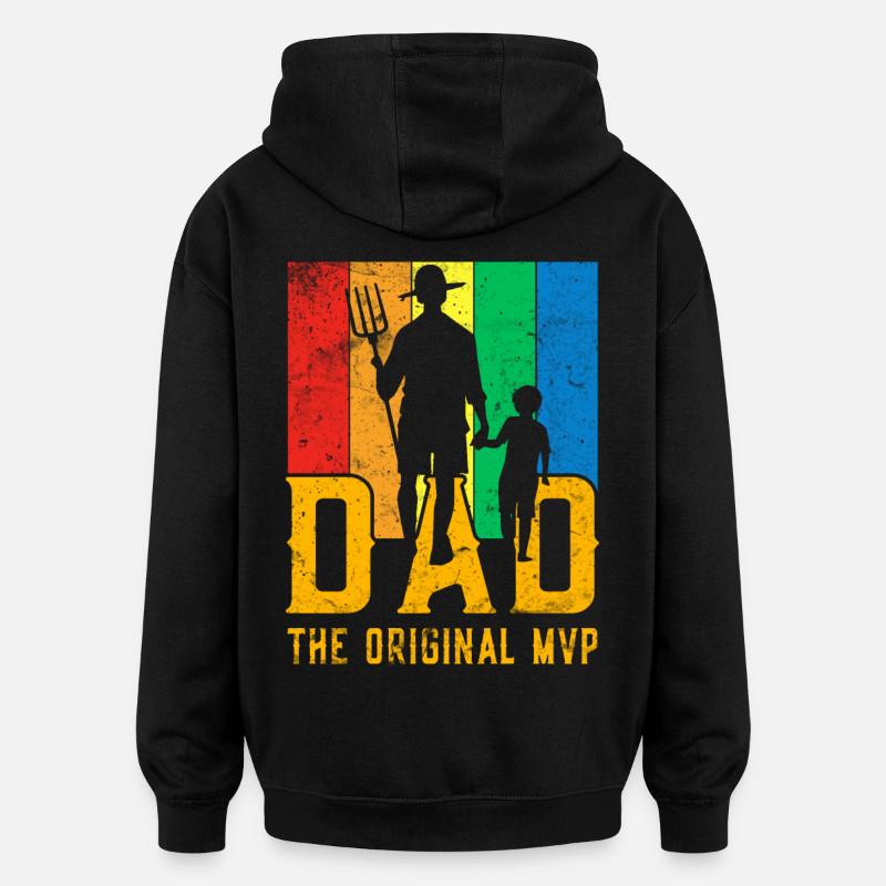 Papa das Original - Oversized Unisex Hoodie - Schwarz