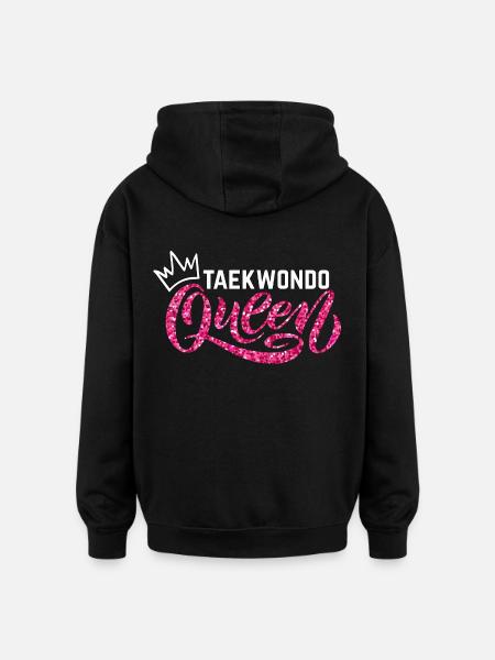 Taekwondo Queen - Oversized Unisex Hoodie - black