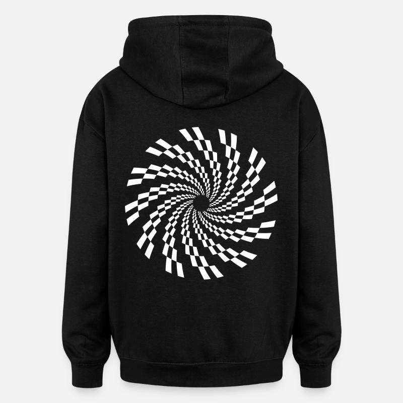 Tekno spiral 23 - Oversized Unisex Hoodie - black