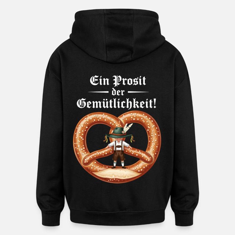 Un toast au confort ! - Sweat à capuche oversize unisexe - noir