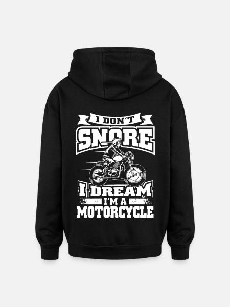 I am A Motorcycle - Oversized Unisex Hoodie - black