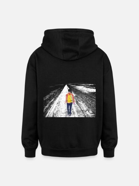 Single Girl - Oversized Unisex Hoodie - black