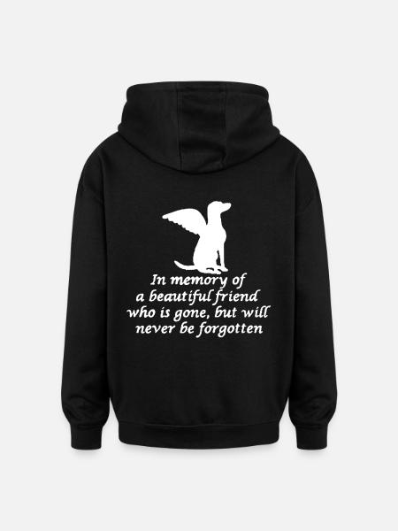 Love Dog - Oversized Unisex Hoodie - black