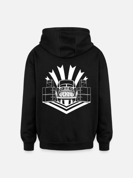 tekno 23 son voyageur - Sweat à capuche oversize unisexe - noir