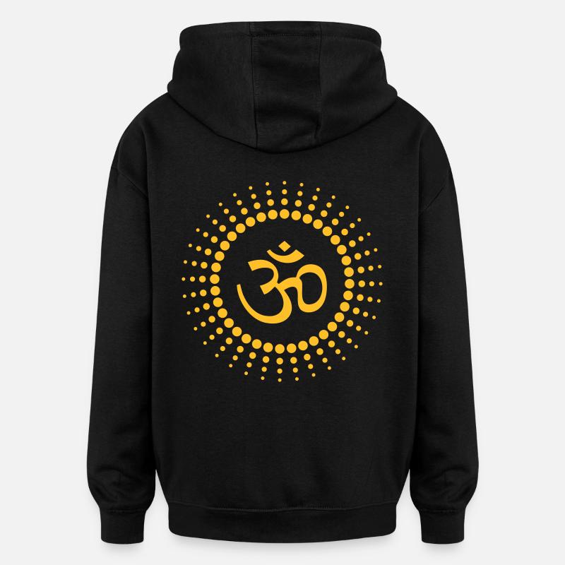 Om Point de Sun - Sweat à capuche oversize unisexe - noir