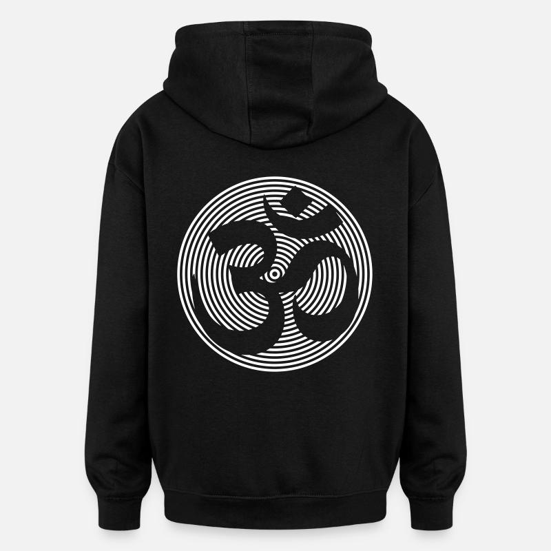 Tekno omum 23 - Sweat à capuche oversize unisexe - noir