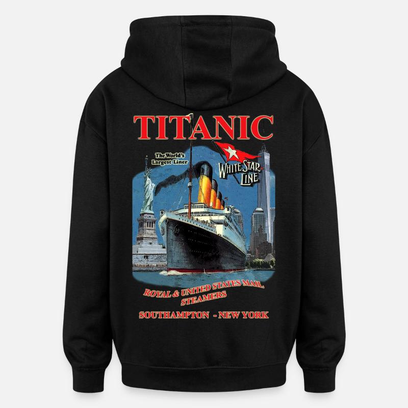 TITANIC création Louis RUNEMBERG © Adagp - Sweat à capuche oversize unisexe - noir