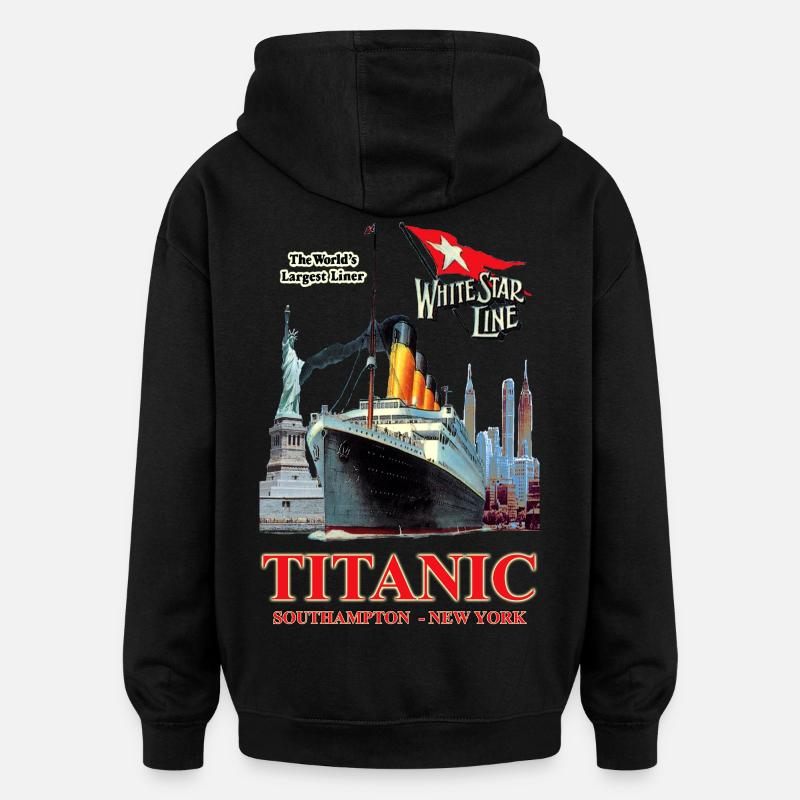 TITANIC CREATION Louis RUNEMBERG © Adagp - Oversized Unisex Hoodie - black