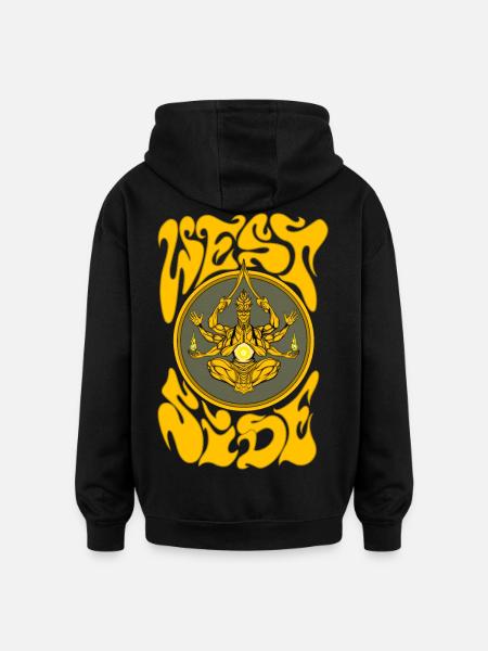 West side - Oversized Unisex Hoodie - black