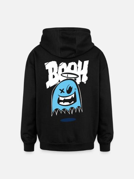 Funny Halloween Tee - Oversized Unisex Hoodie - black