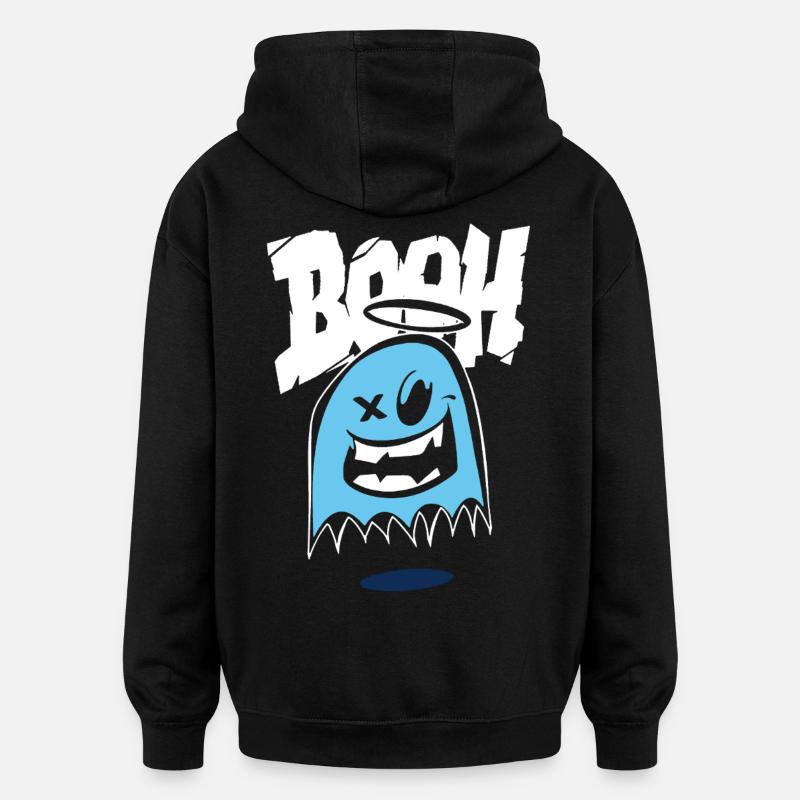 Funny Halloween Tee - Oversized Unisex Hoodie - black