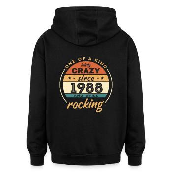 Unique en son genre totalement fou depuis 1988 Rocking - Sweat à capuche oversize unisexe - noir - Dos - Noah (186cm)