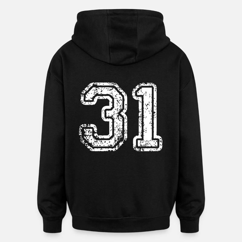 31 - Oversized Unisex Hoodie - black