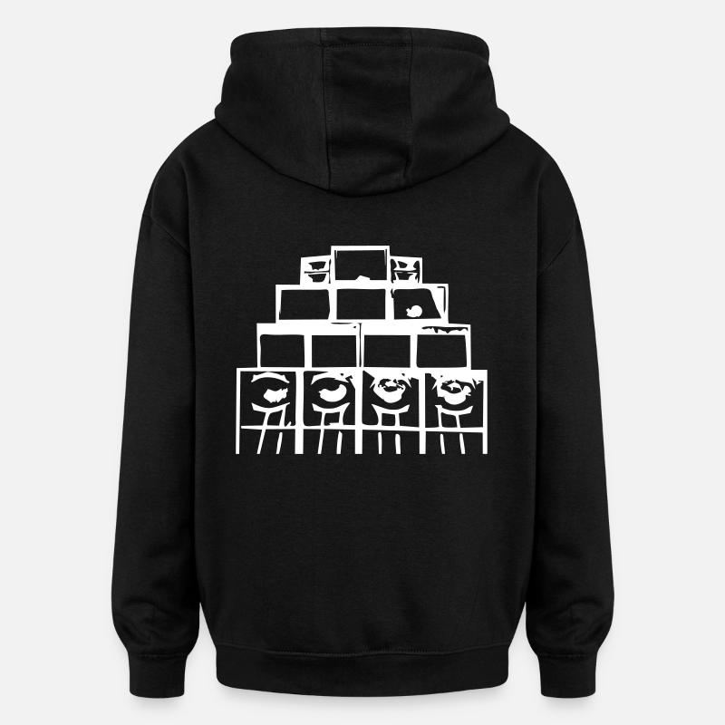 soundsystem 23 - Sweat à capuche oversize unisexe - noir