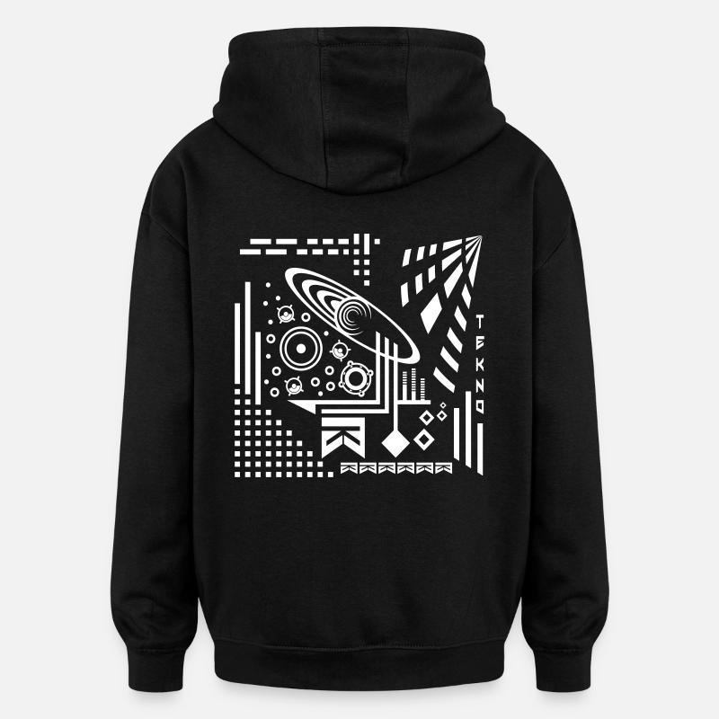 Tekno 23 - Oversized Unisex Hoodie - black