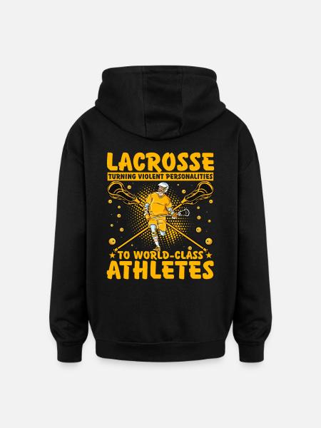 Lacrosse Lustiger Spruch - Oversized Unisex Hoodie - Schwarz