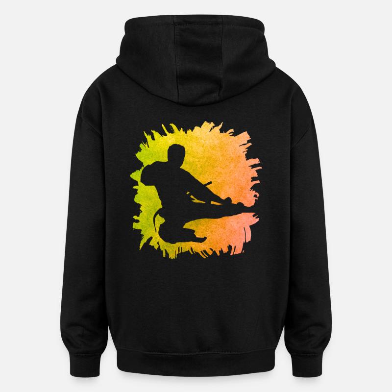 Taekwondo - Sweat à capuche oversize unisexe - noir