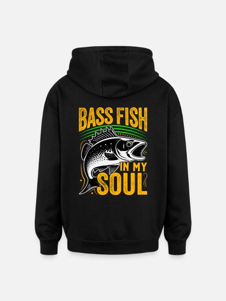 Barschfisch in meiner Seele - Oversized Unisex Hoodie - Schwarz