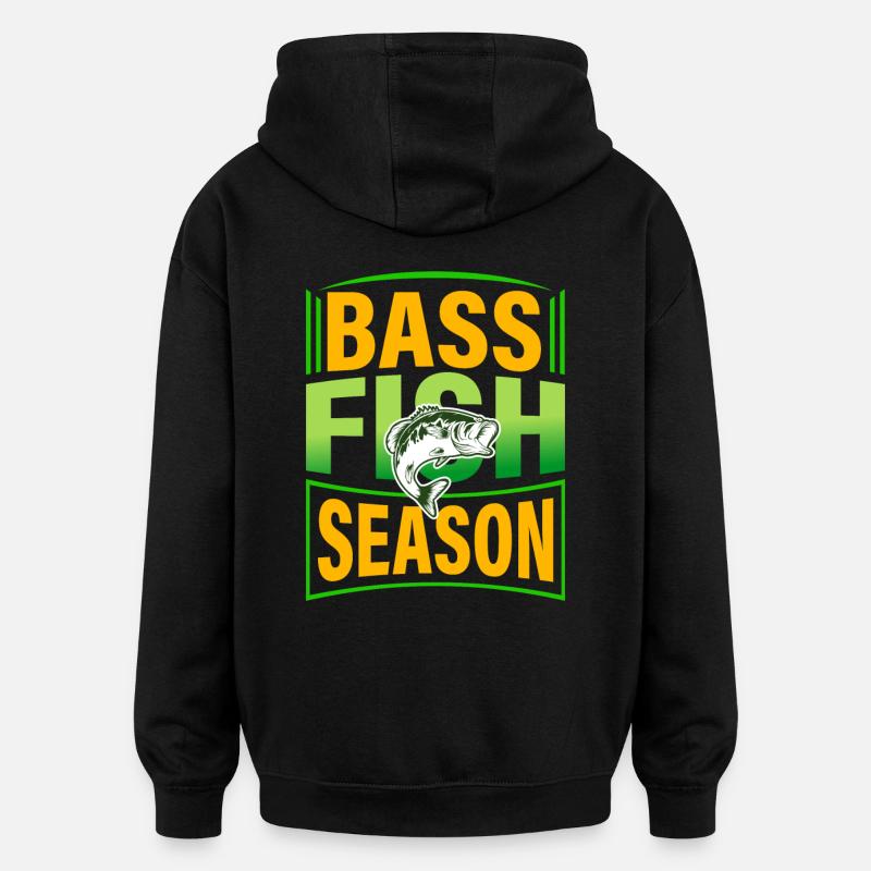 Barschfisch-Saison - Oversized Unisex Hoodie - Schwarz