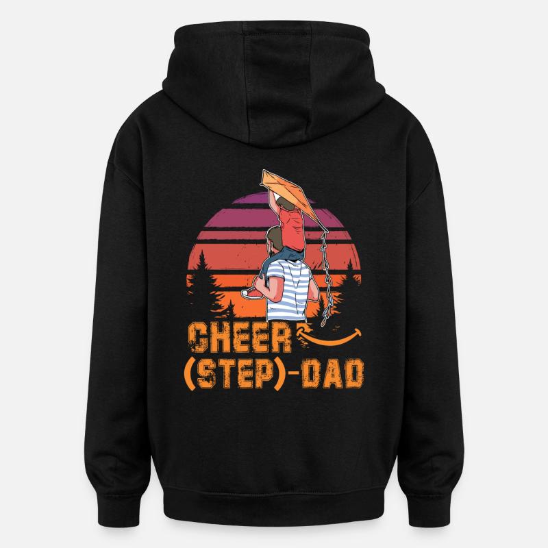 Cheer Beau-père - Sweat à capuche oversize unisexe - noir