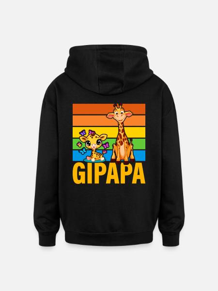 Gipapa - Oversized Unisex Hoodie - Schwarz