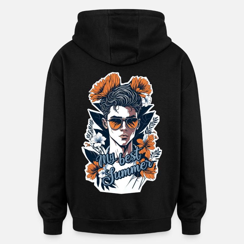 My best summer - Sweat à capuche oversize unisexe - noir