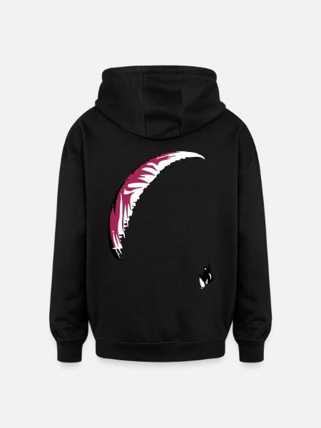 Paraglider - Oversized Unisex Hoodie - black