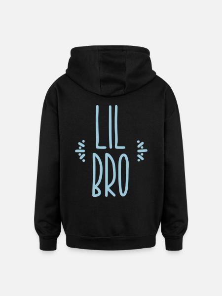 lil bro - Oversized Unisex Hoodie - black