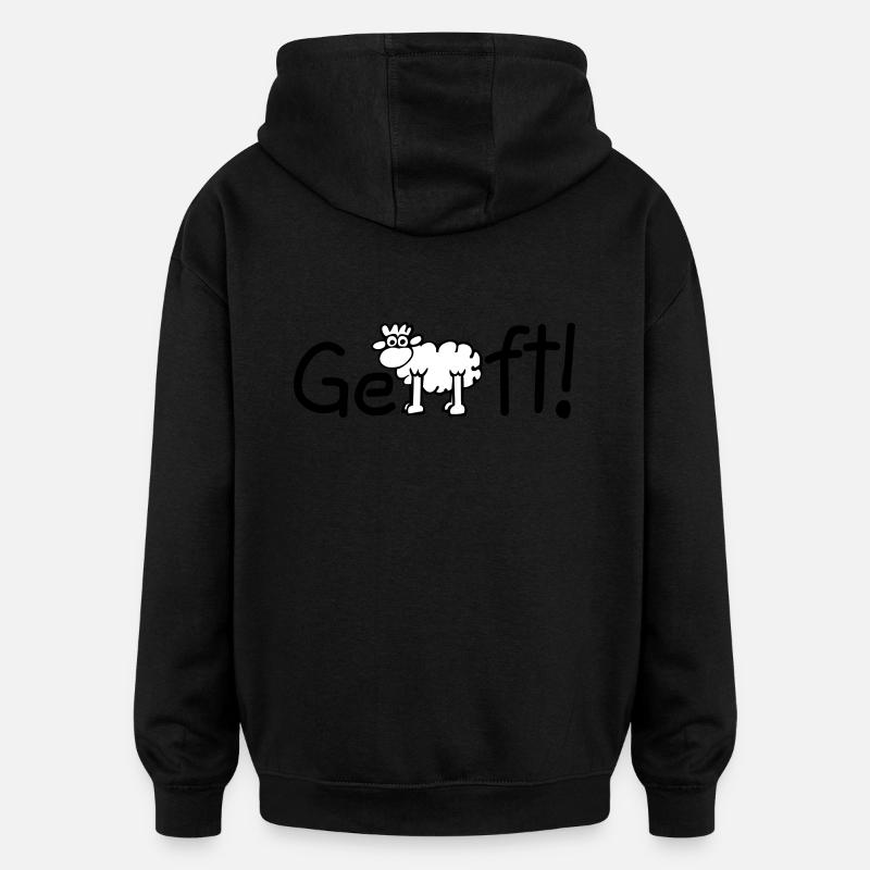 Done! - Oversized Unisex Hoodie - black